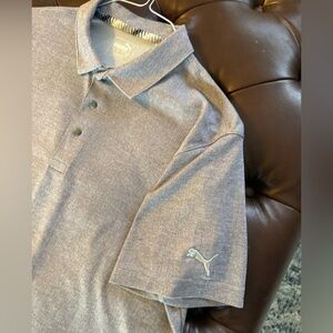 Puma Heather light purple Polo with Small Embroidered Logo
